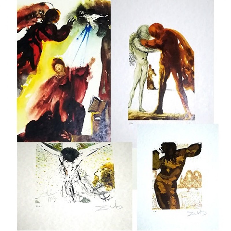 Six Lithographs with Original Folder by Salvador Dali