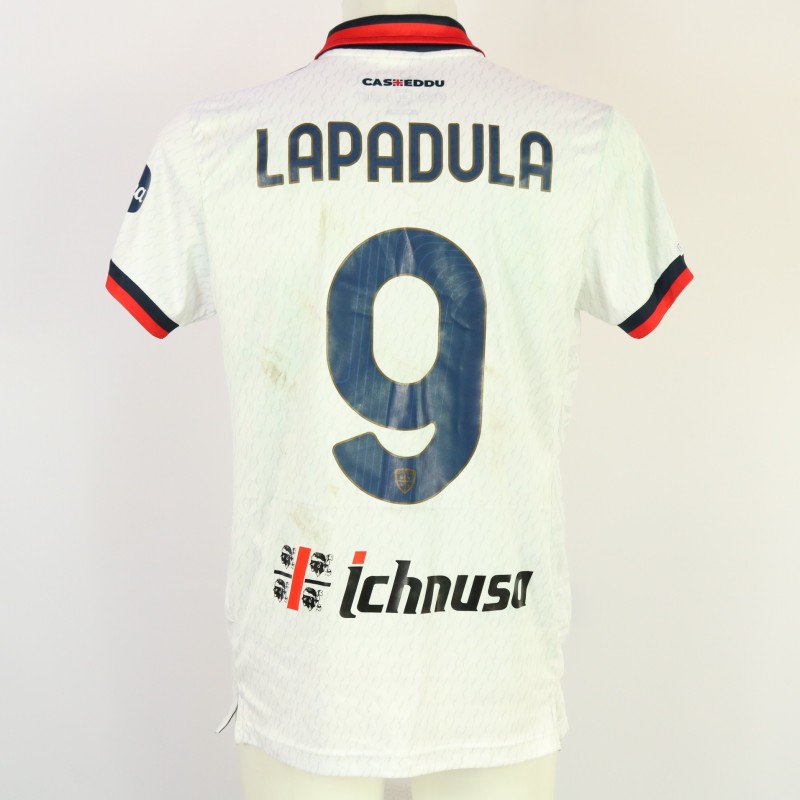 Lapadula's Unwashed Shirt, Monza vs Cagliari 2024 "Keep Racism Out"