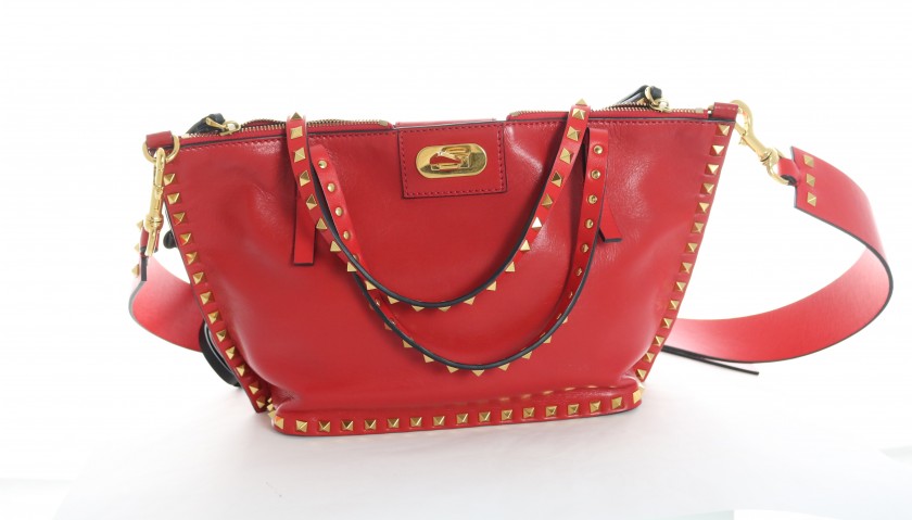 Red Leather Bag by Valentino