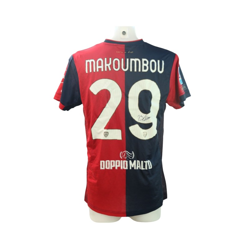 Maglia Makoumbu Unwashed, Juventus vs Cagliari 2024 - Autografata