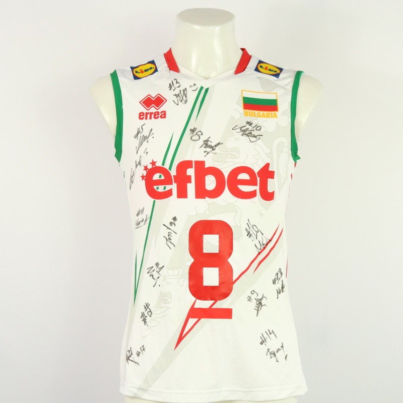 Bulgaria's jersey - athlete Barakova - of the women's national team at the European Championships 2023 - autographed by the team
