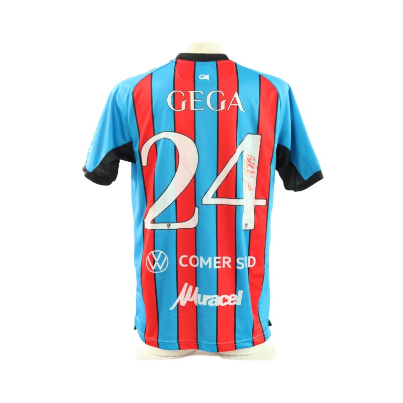 Gega's Catania vs Foggia Signed Unwashed Shirt, 2025