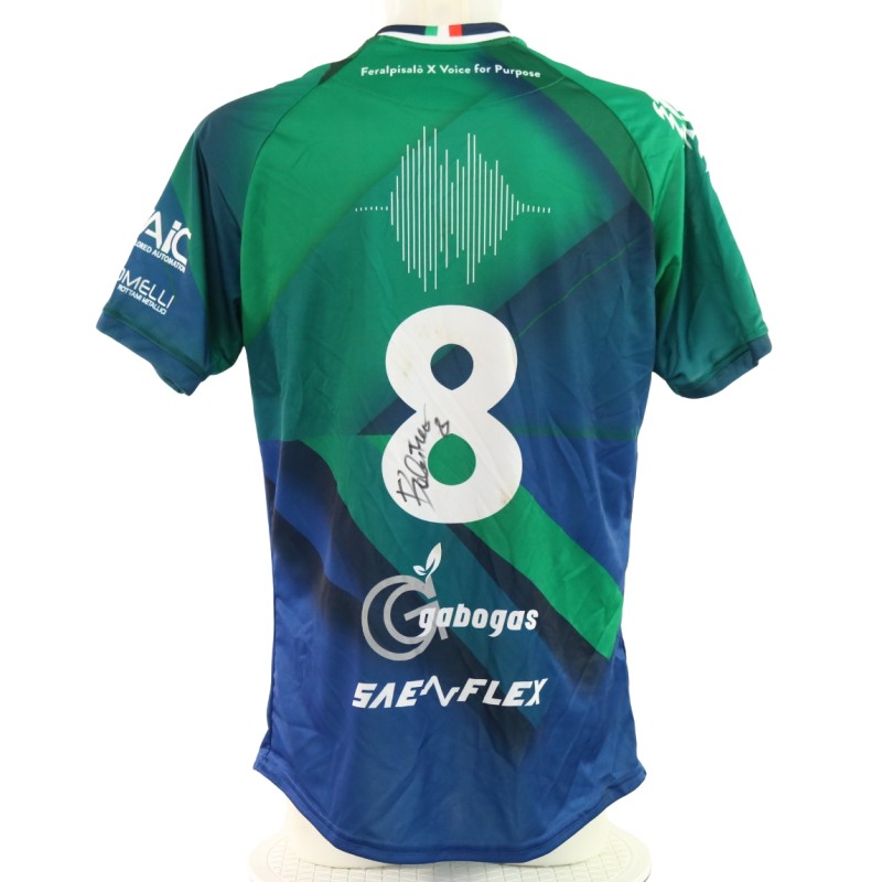 Balestrero's "Voice for Purpose" Signed Unwashed Shirt, Feralpisalò vs Lumezzane 2025