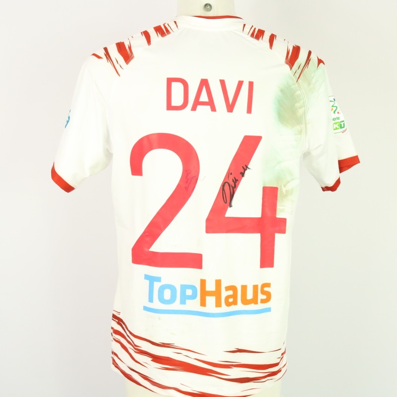 Davi's Unwashed Signed Shirt, Sampdoria vs Sudtirol 2024 