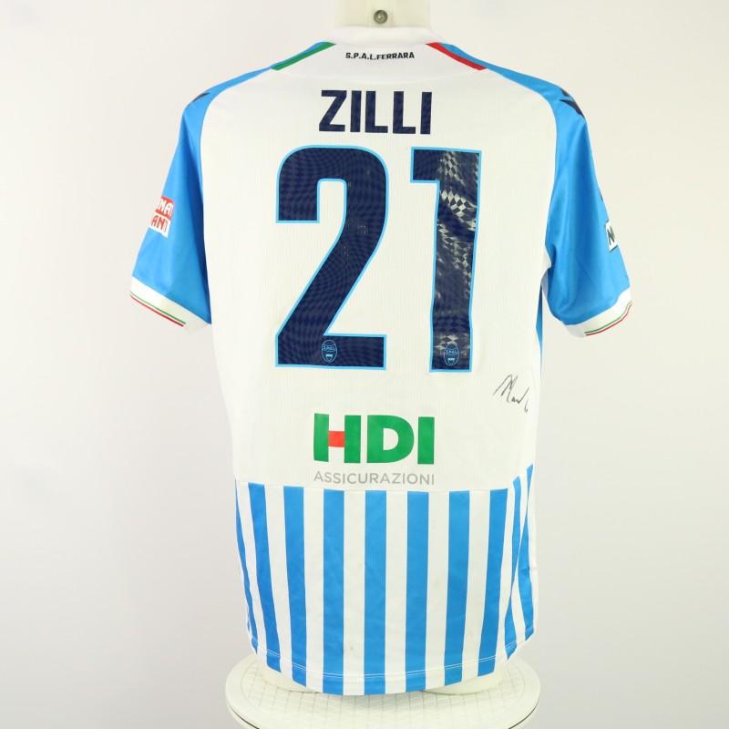 Zilli's unwashed Signed Shirt, SPAL vs Pineto 2024 