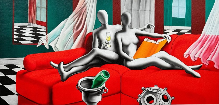 "Elegance in enlightenment" di Mark Kostabi