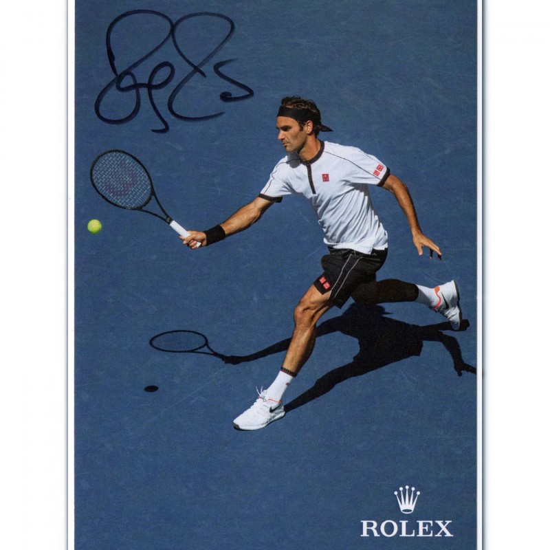 Roger Federer Official Signed Postcard