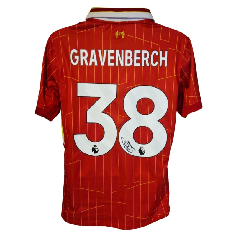 Ryan Gravenberch maglia da calcio firmata Liverpool 2024-25