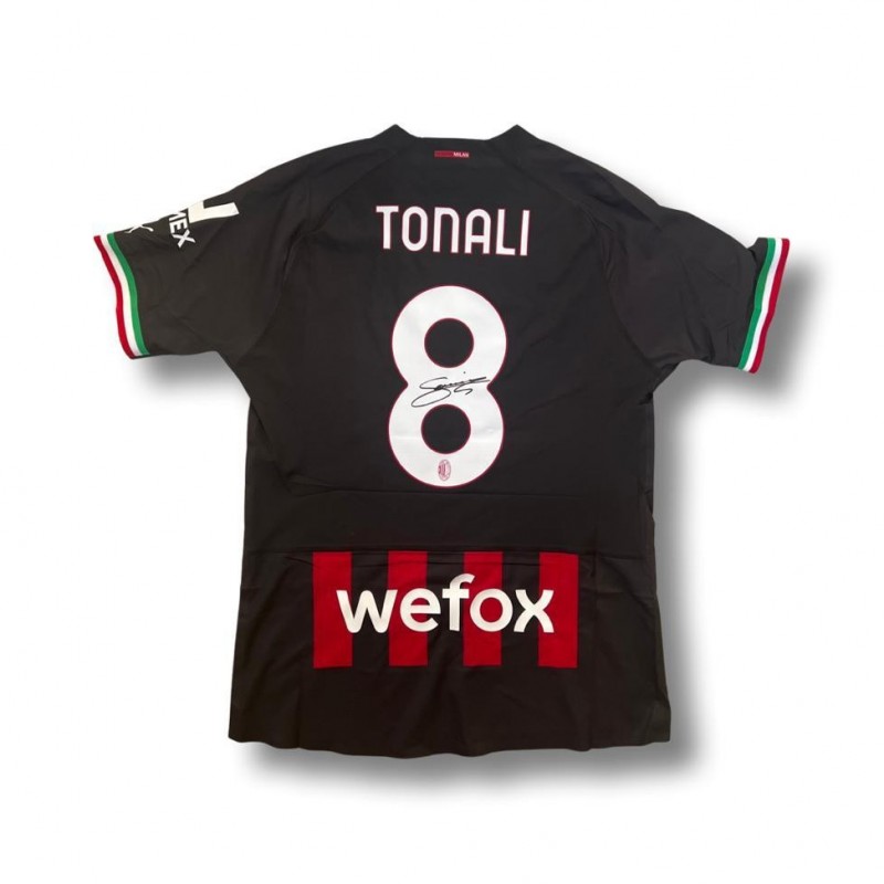 Sandro Tonali's AC Milan 2021/22 Signed Shirt