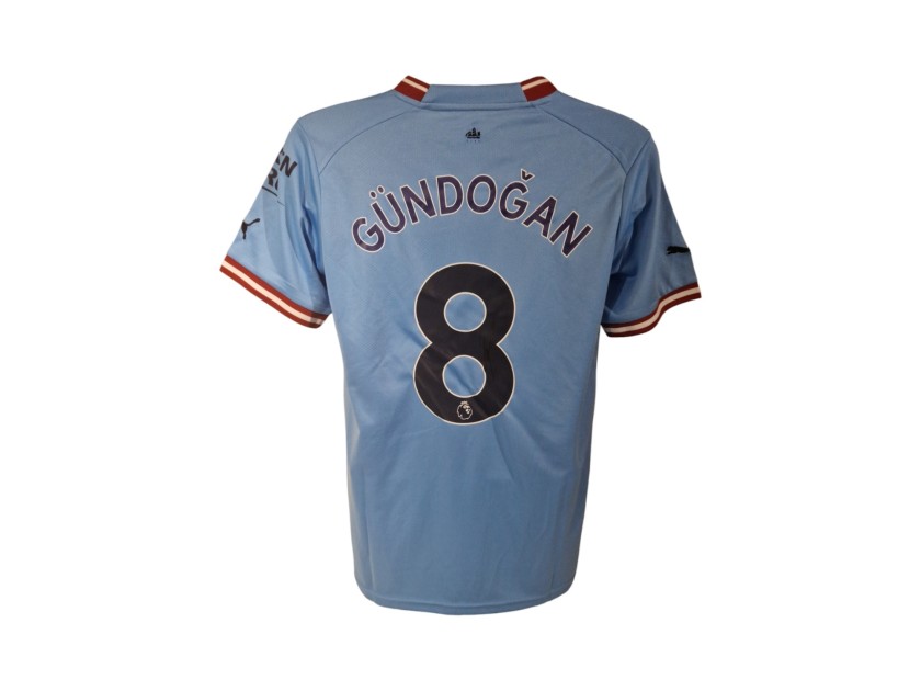 Maglia replica firmata da Ilkay Gundogan Manchester City 2022/23