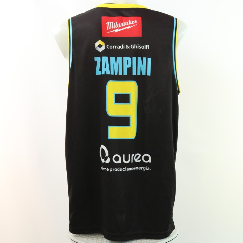 Completo Zampini unwashed Estra Pistoia vs Vanoli Cremona 2025 - Autografato