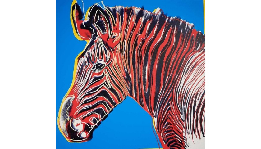  "Grevy's Zebra" di Andy Warhol - 1983