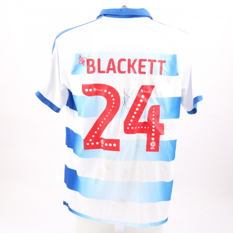 Blackett's Match-Worn Reading FC Signed Poppy Home Shirt 