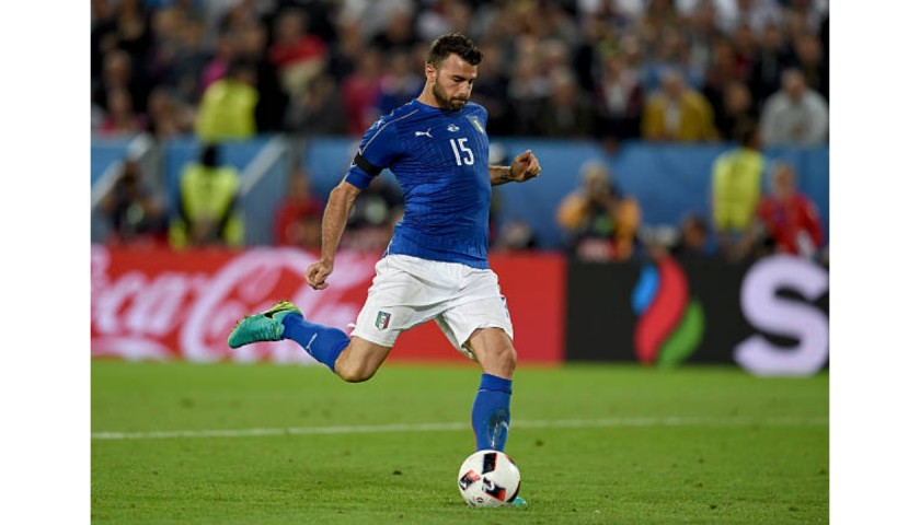 Barzagli's Italy Signed Match Shorts, Euro 2016