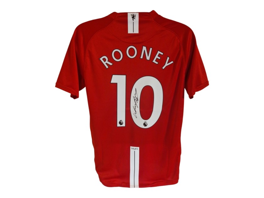 Wayne Rooney's Manchester United 2007/09 Signed Replica Shirt 