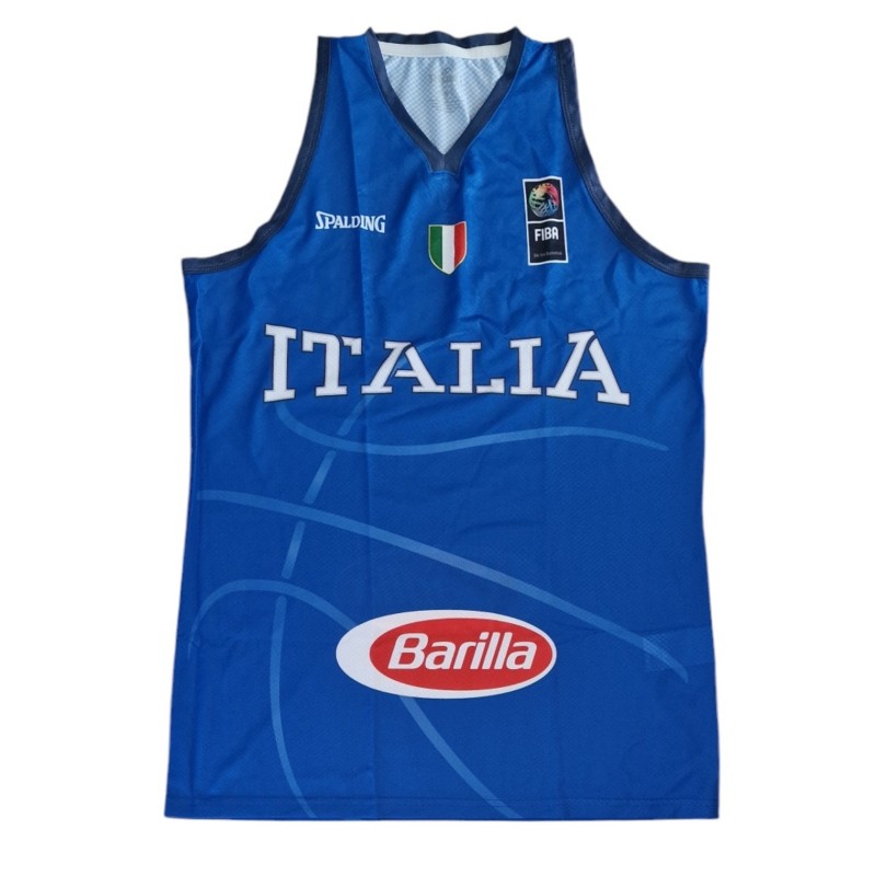 Italian National Basketball Team Match-Issued Jersey