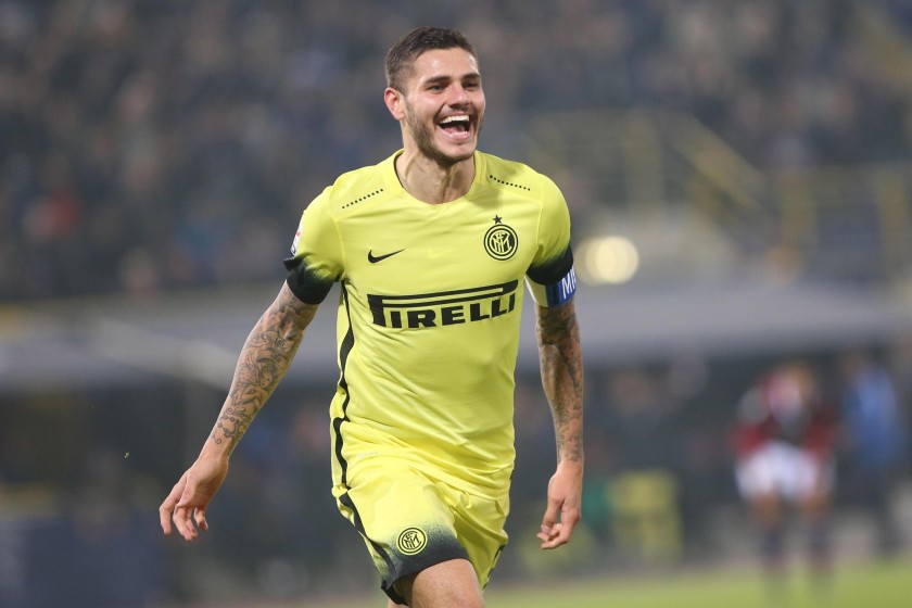 Icardi's Match Shirt, Bologna vs Inter 2015