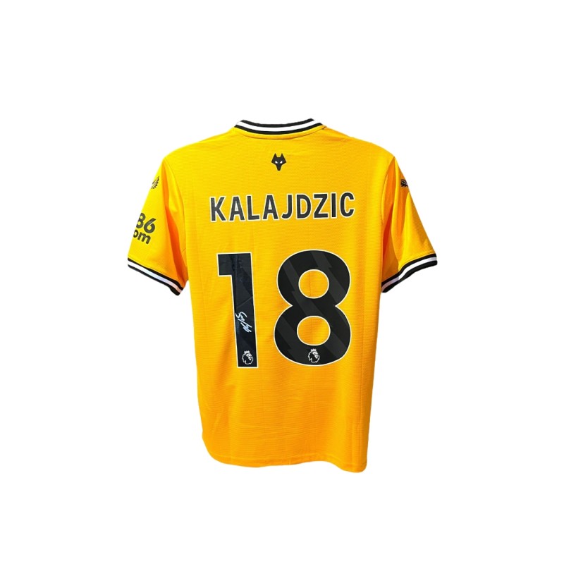 Sasa Kalajdzic's Wolverhampton Wanderers 2023/24 Signed Replica Shirt