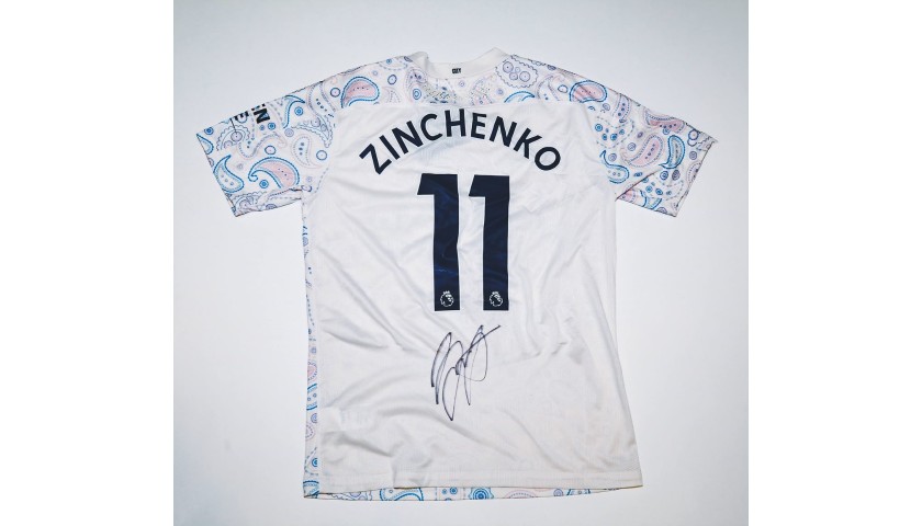 Zinchenko's Man City Match-Issued Signed Shirt