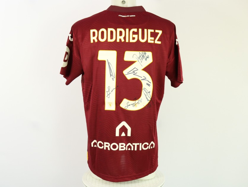 Rodríguez Official Torino Shirt, 2023/24 - Signed by the Players