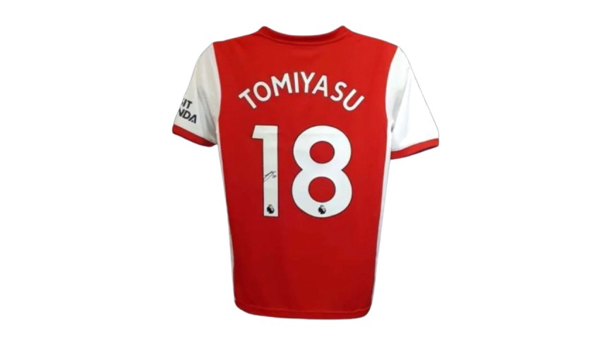 Takehiro Tomiyasu's Arsenal Signed Shirt - 2021/22