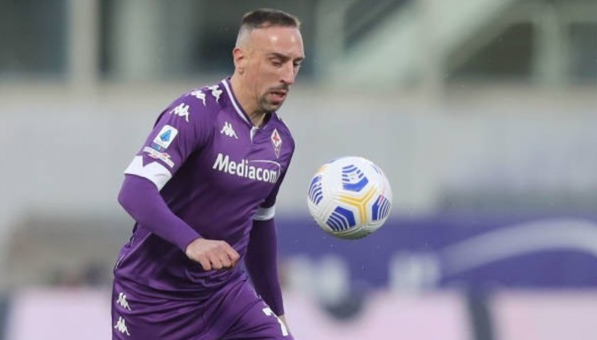 Ribery's Match Shirt, Fiorentina-AC Milan 2021 Keep Racism Out