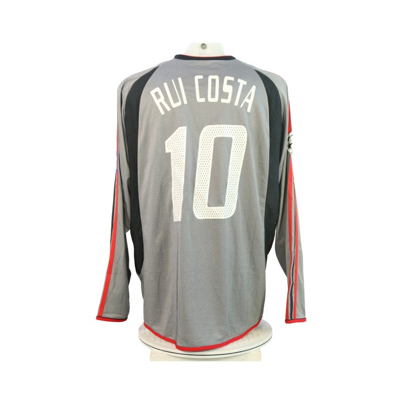 Rui Costa's Milan Match-Issued Shirt, UCL 2003/04