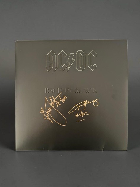 AC/DC Signed "Back In Black Vinyl LP" with Proof of Signing