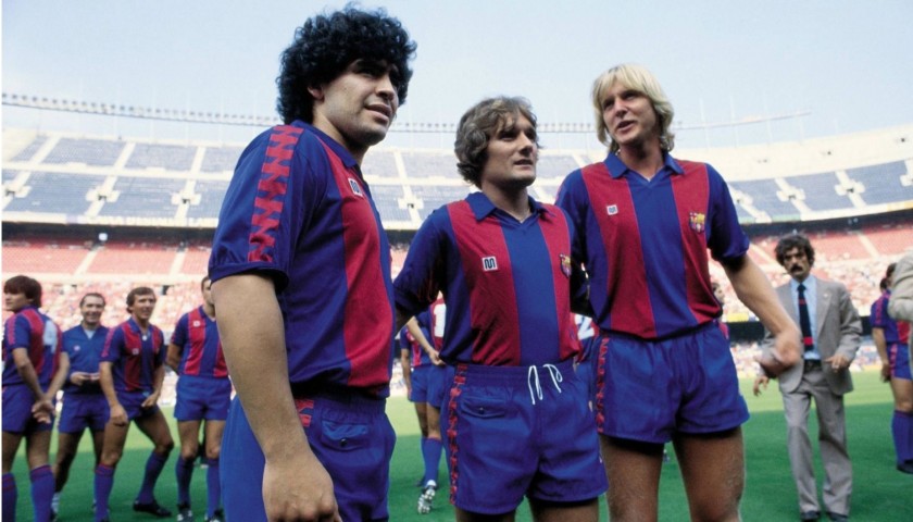 Maradona's Barcelona Match-Issue/Worn 1983/84 Season Signed Shirt -  CharityStars