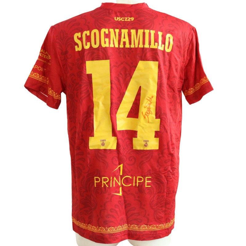 Scognamillo's Signed Unwashed Shirt, Juve Stabia vs Catanzaro 2025