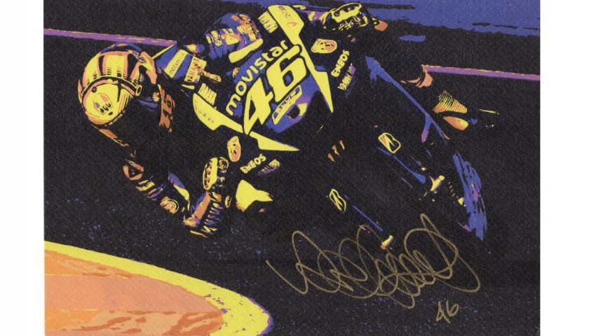 "Valentino Rossi" by Mercury - Signed by Both