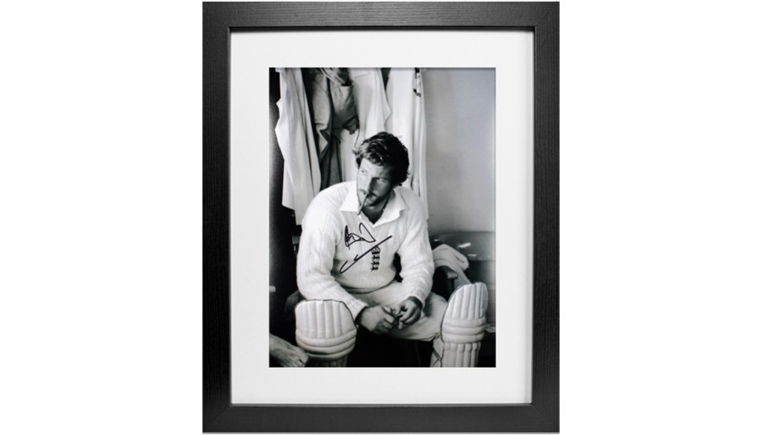Sir Ian Botham’s Iconic Signed England Cricket Photo