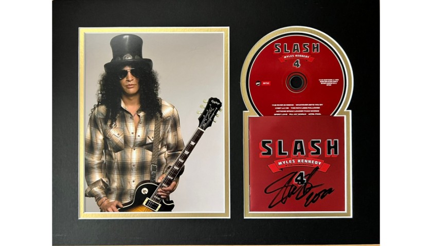 Slash Signed and Mounted CD