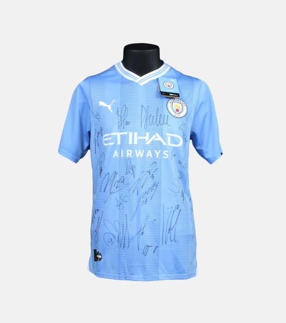 Manchester City 2023/24 Premier League Champions Signed Home Shirt