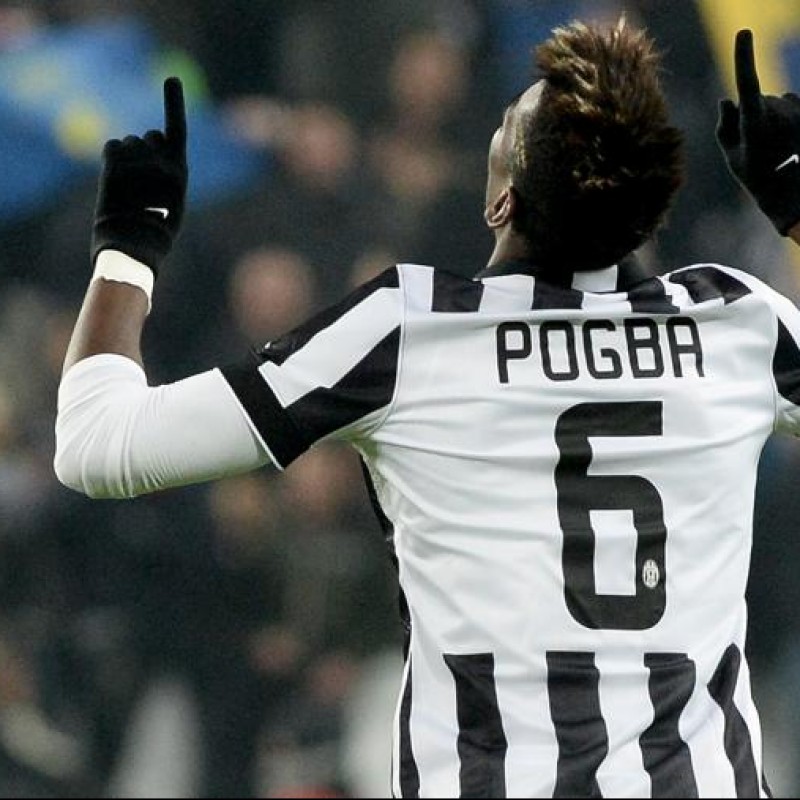 Pogba Juventus shirt, issued/worn Tim Cup 2014/2015