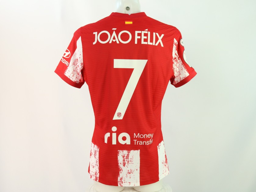 Joao Felix's Atletico Madrid Match-Issued Shirt, 2021/22