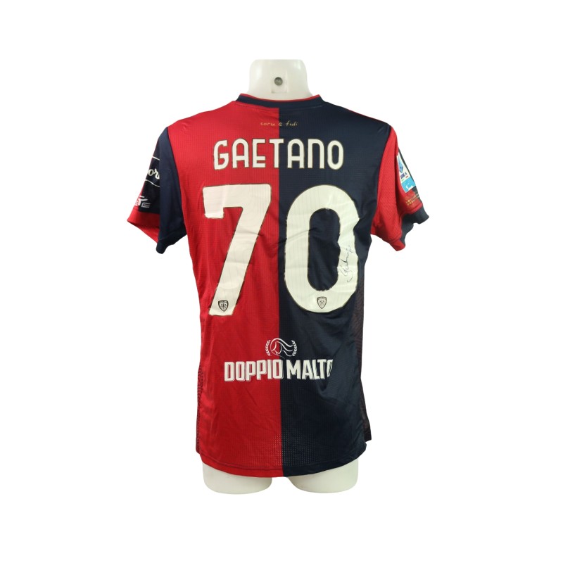 Gaetano's Signed Unwashed Shirt, Juventus vs Cagliari 2024