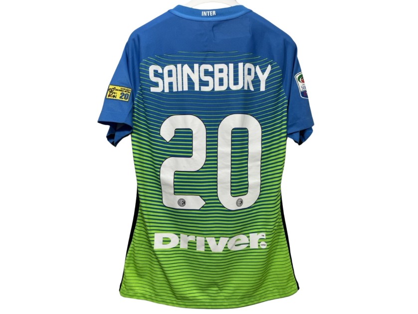 Sainsbury's Match Shirt, Bologna vs Inter 2017 - Patch Pupi Foundation