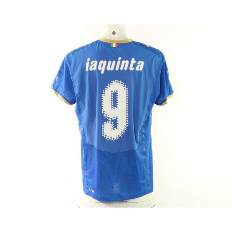 Iaquinta's Montenegro vs Italy Match-Issued Shirt, World Cup Qualifiers 2009