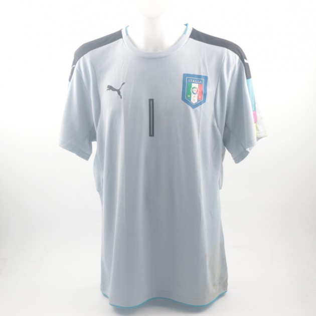 Buffon match worn shirt, Germany-Italy 29.03.16 - unwashed
