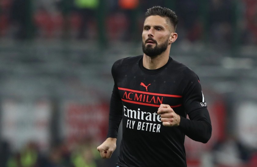 Giroud's Official AC Milan Signed Shirt, 2021/22 