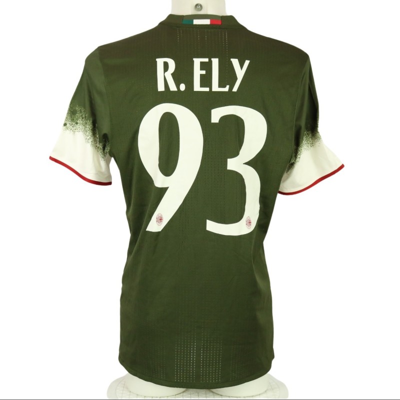 Ely's Milan Match-Issued Shirt, 2016/17