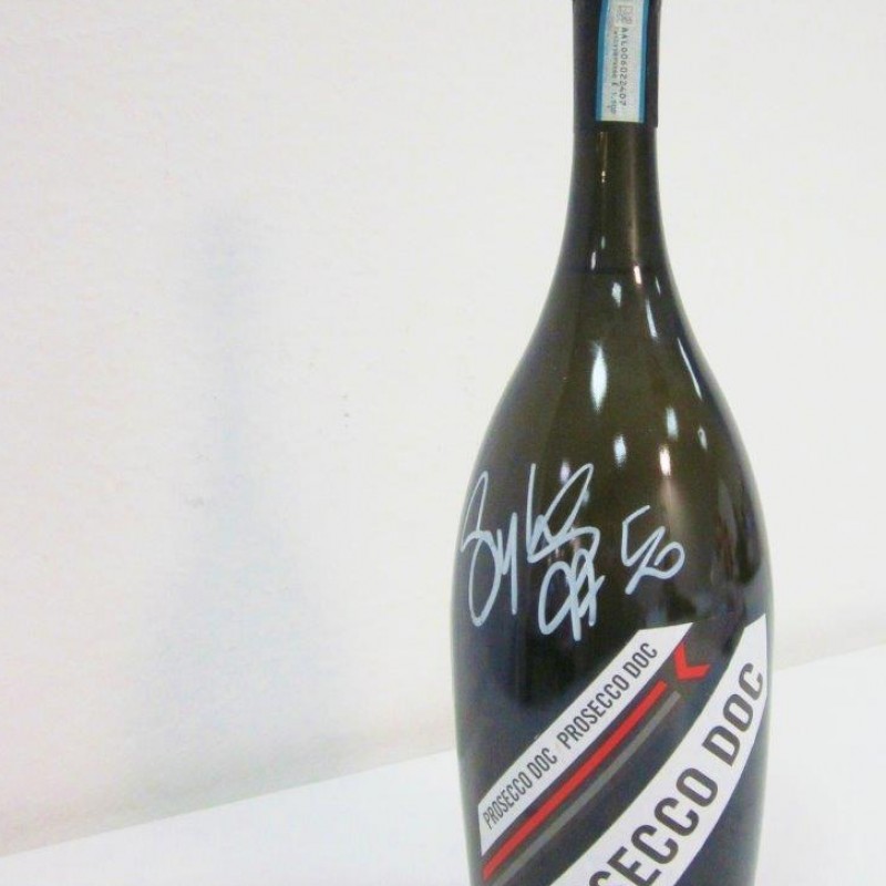 Prosecco signed by Guintoli