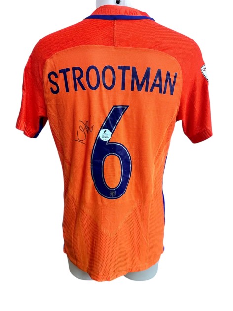 Strootman's Netherlands Signed Replica Shirt, FIFA World Cup Qualifiers 2018