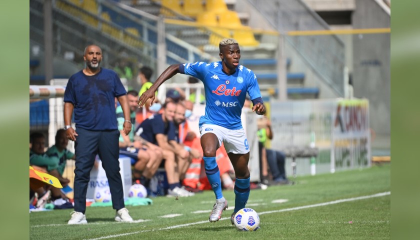 Osimhen's Signed Match Shirt, Parma-Napoli 2020 