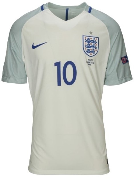 Rooney's England vs Wales Match-Issued Shirt, EURO 2016