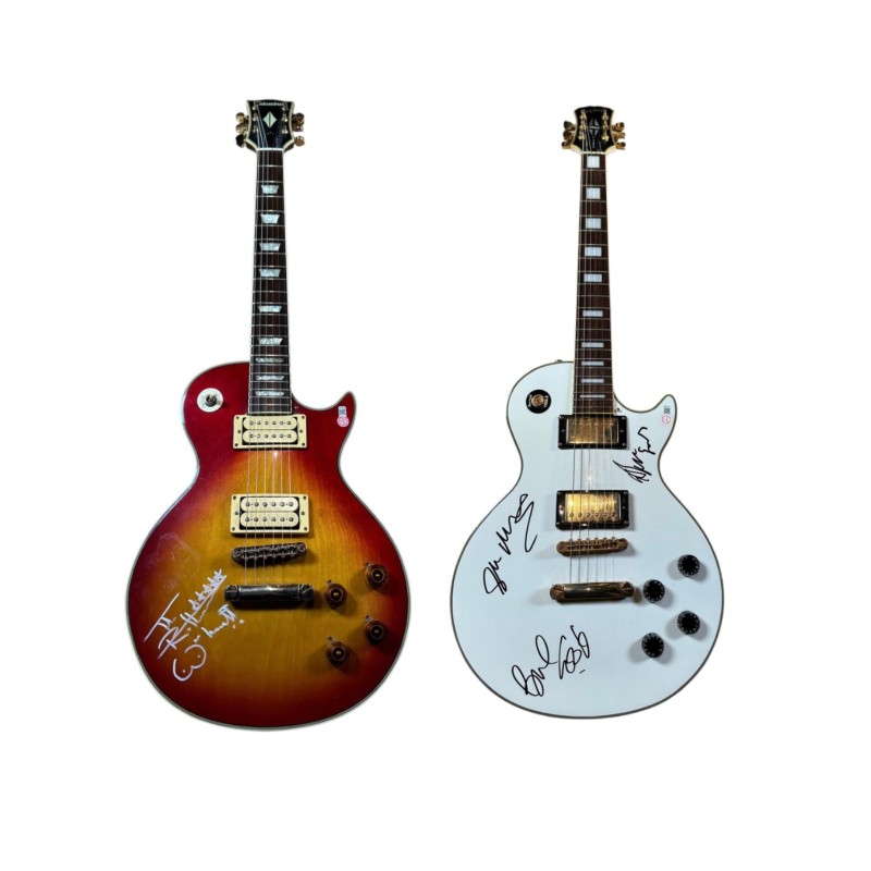 Two Sex Pistols Signed Electric Guitars