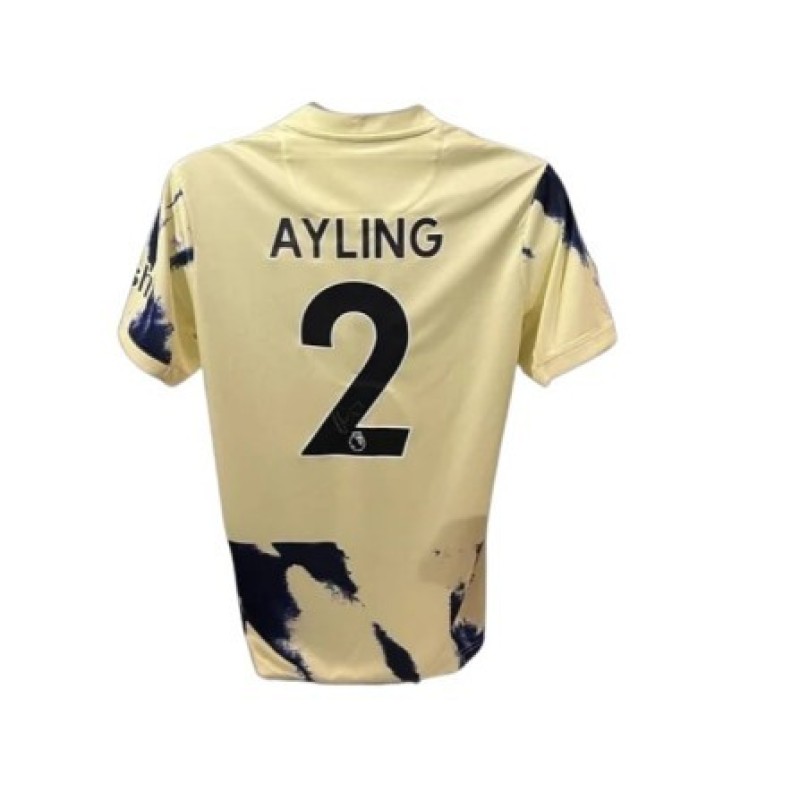 Luke Ayling's Leeds United 2022/23 Signed and Framed Away Shirt
