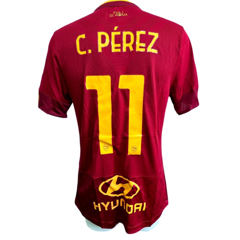 Perez's Roma Issued Shirt, 2021/22