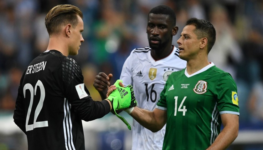 Hernandez's Match-Issue/Worn 2017 Germany-Mexico Shirt